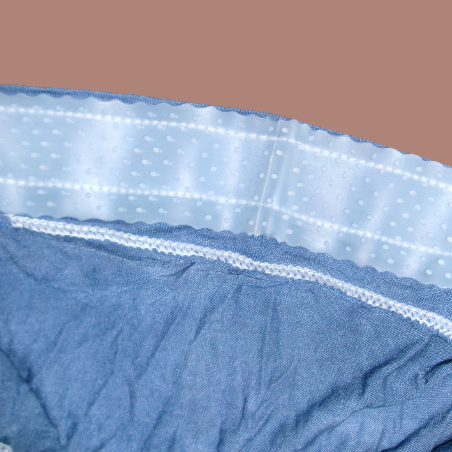 The Grip Cap – Blue | Non-Slip Hijab Undercap with Silicone Grip & Tie-Back by Get A Grip