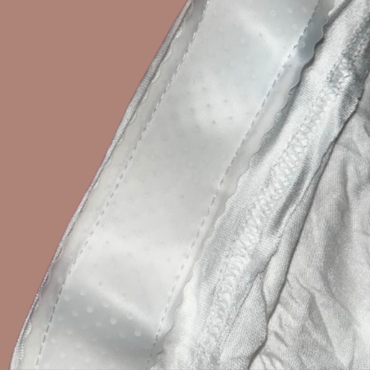 The Original Gentle Grip Cap – White | Non-Slip Hijab Undercap with Silicone Grip & Tie-Back by Get A Grip