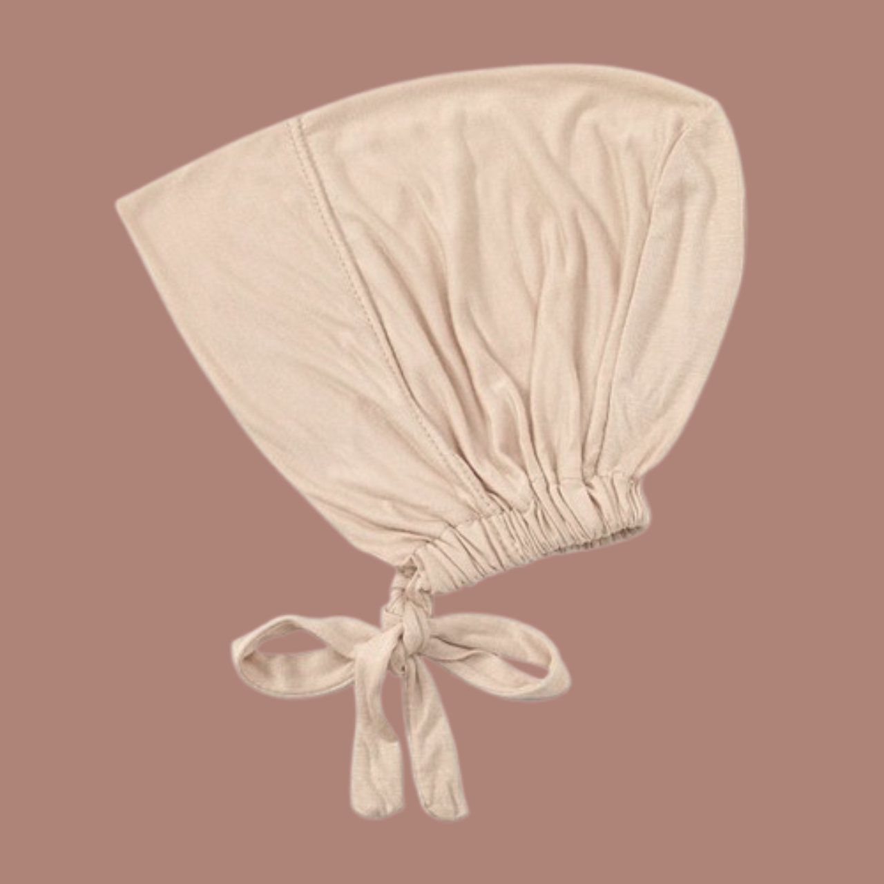 The Grip Cap – Beige | Non-Slip Hijab Undercap with Silicone Grip & Tie-Back by Get A Grip